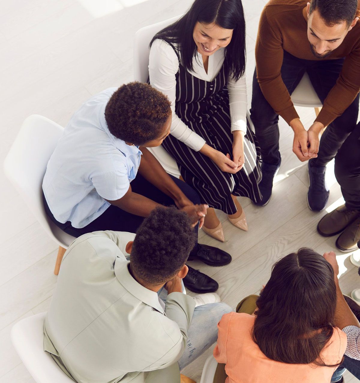 Arrowsmith Community Justice Society group meeting in circle