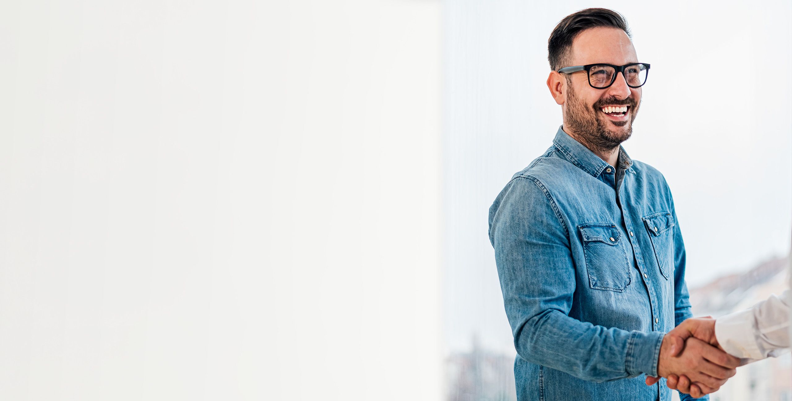 Arrowsmith Community Justice Society client shaking hands