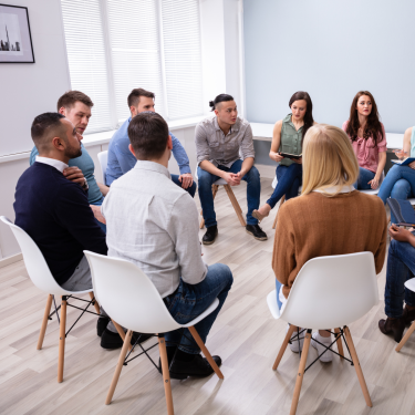 Arrowsmith Community Justice Society meeting with clients